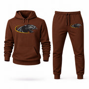 Milwaukee hoodie joggers set — Brown
