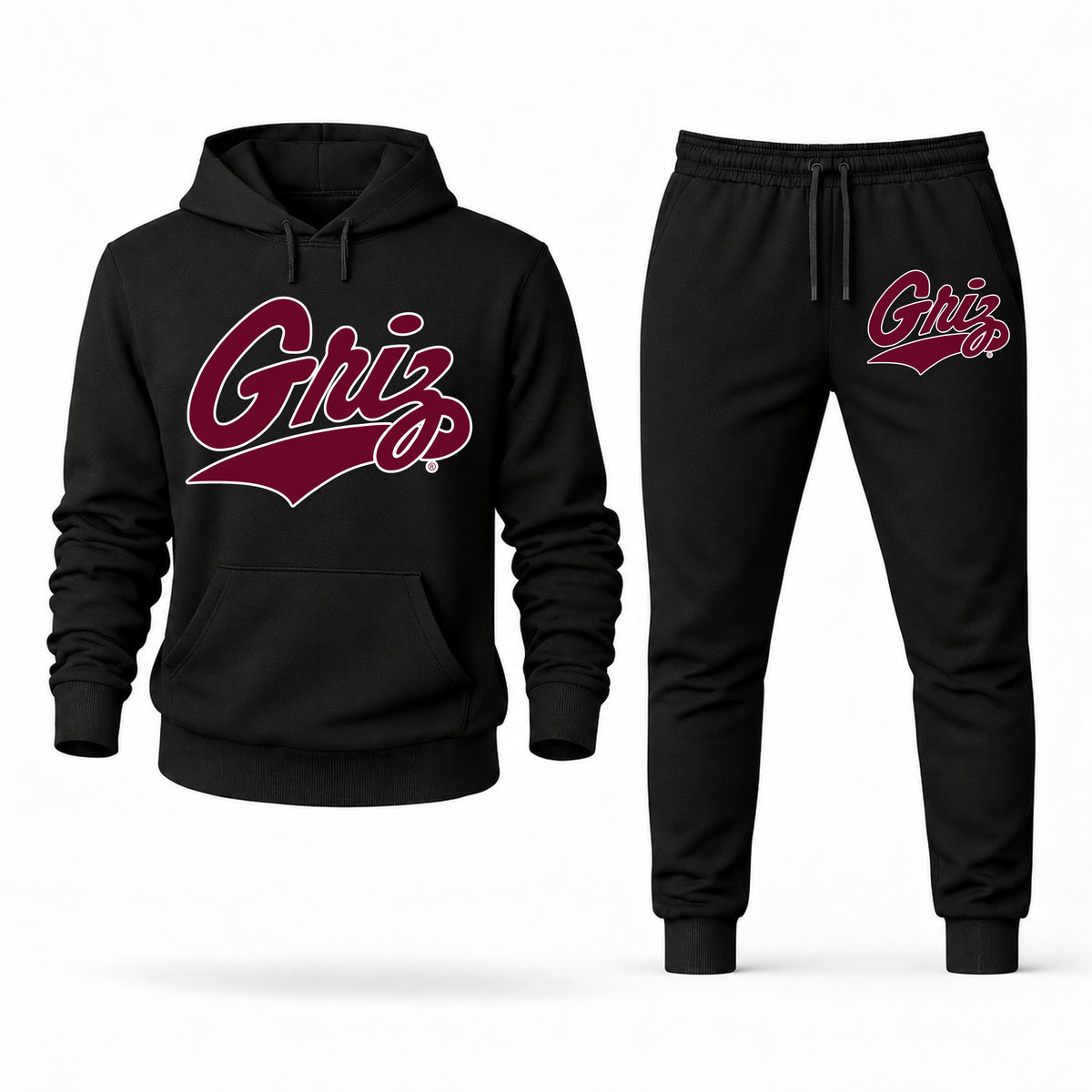 Montana hoodie joggers set — Black