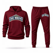 Mount St. Mary's hoodie joggers set — Burgundy