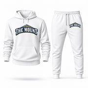 Mount St. Mary's hoodie joggers set — White