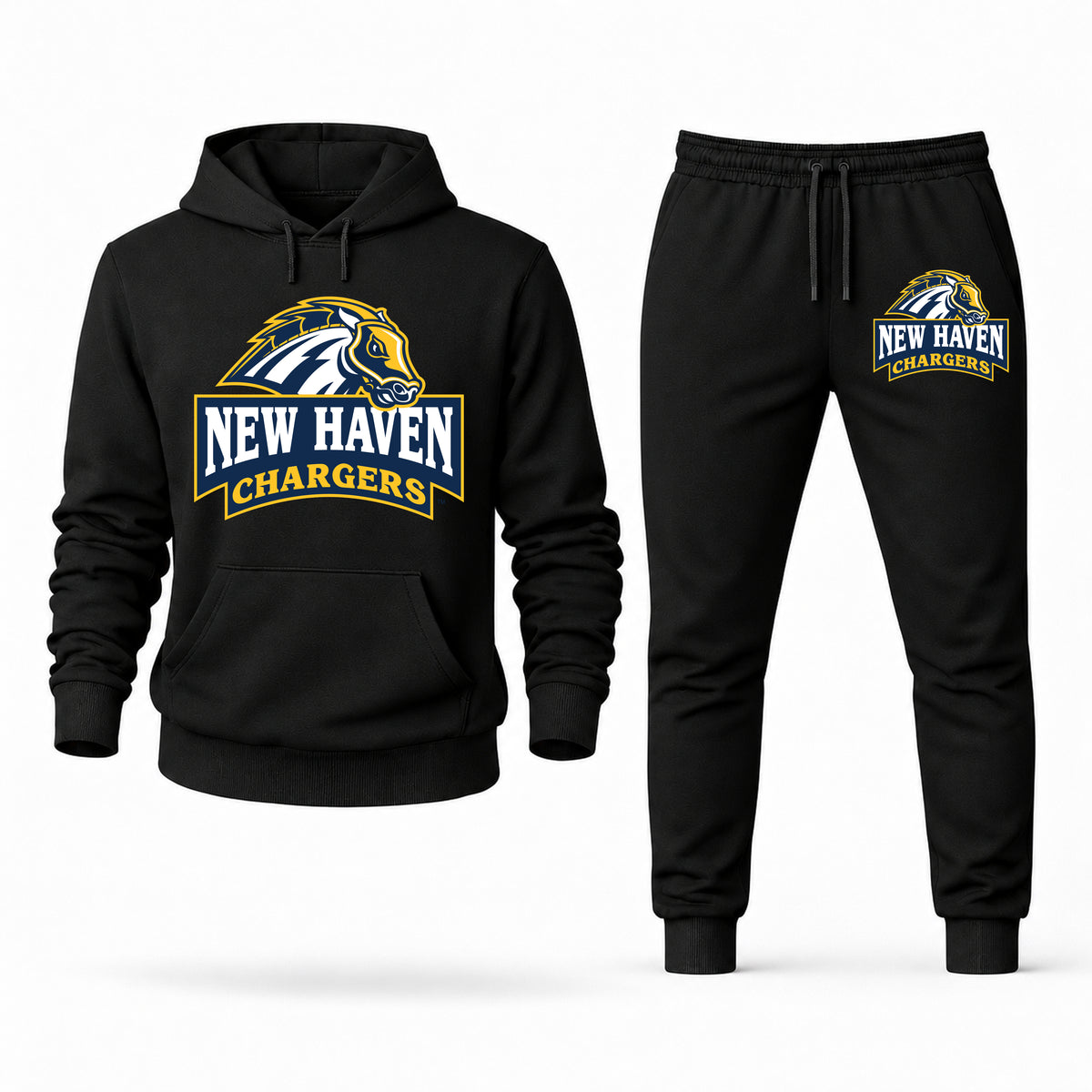 New Haven hoodie joggers set — Black
