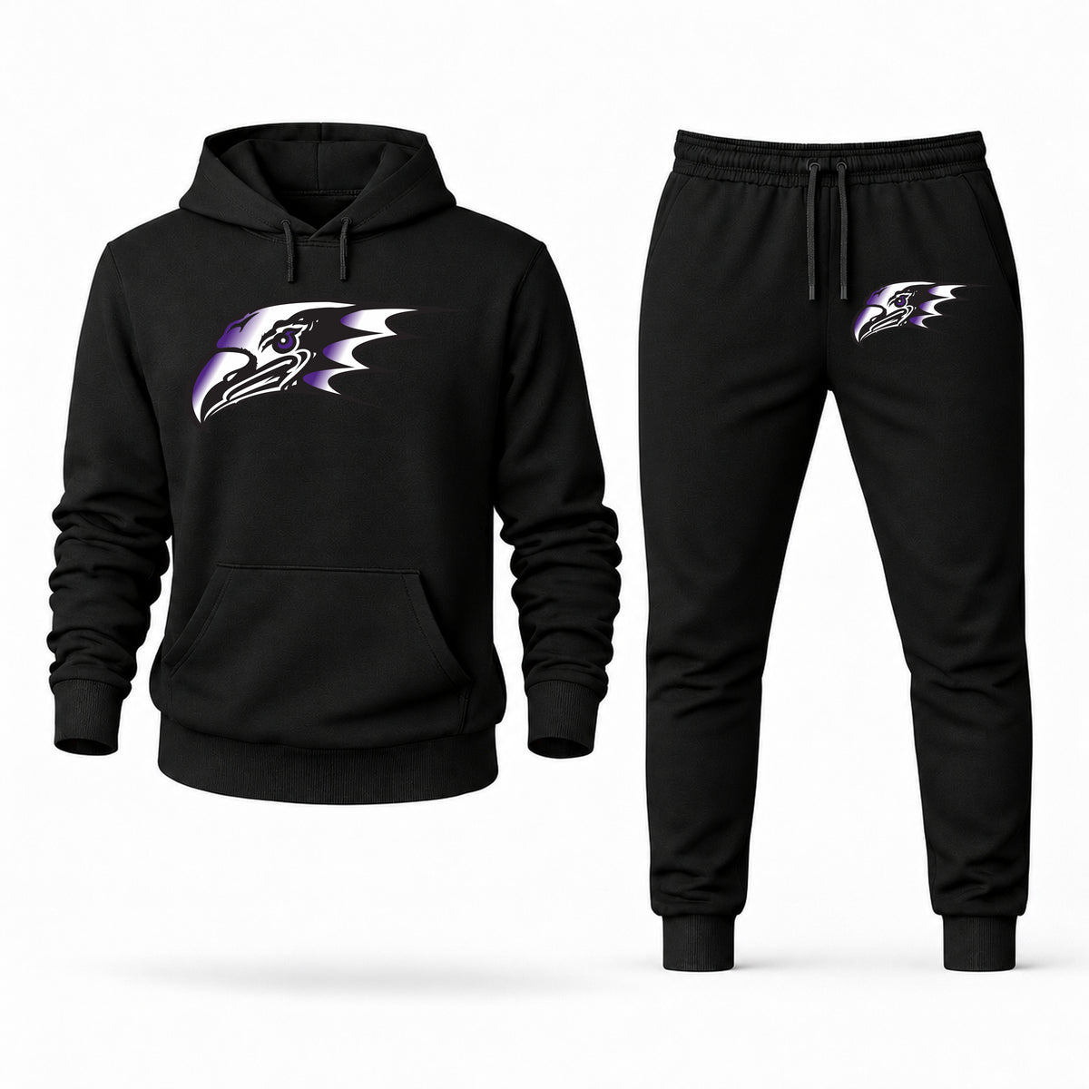 Niagara hoodie joggers set — Black