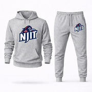 NJIT hoodie joggers set — Grey