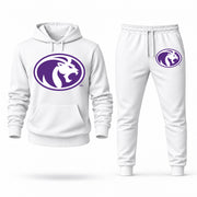 North Alabama hoodie joggers set — White