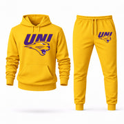 Northern Iowa hoodie joggers set — Yellow