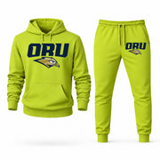 Oral Roberts hoodie joggers set — Lime Green
