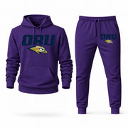 Oral Roberts hoodie joggers set — Purple