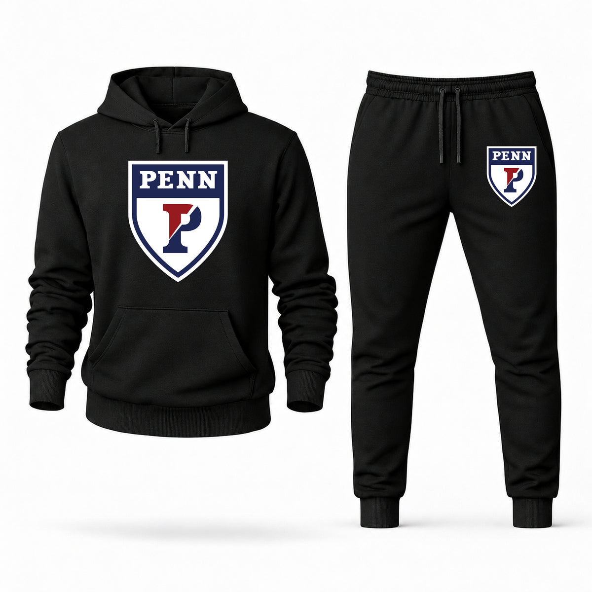 Penn hoodie joggers set — Black