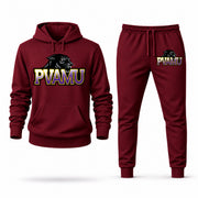 Prairie View A&M hoodie joggers set — Burgundy