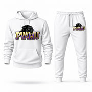 Prairie View A&M hoodie joggers set — White