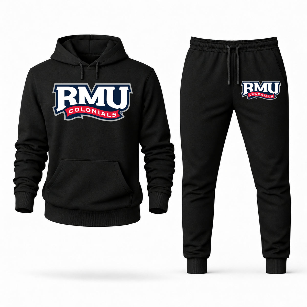 Robert Morris hoodie joggers set — Black