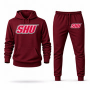 Sacred Heart hoodie joggers set — Burgundy