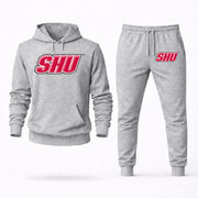 Sacred Heart hoodie joggers set — Grey