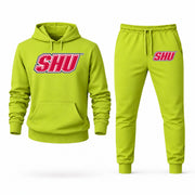 Sacred Heart hoodie joggers set — Lime Green