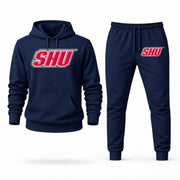 Sacred Heart hoodie joggers set — Navy