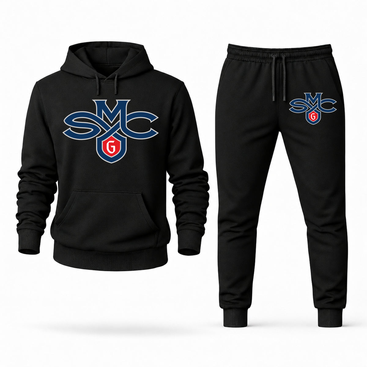 Saint Mary's (CA) hoodie joggers set — Black