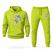 South Dakota State hoodie joggers set — Lime Green