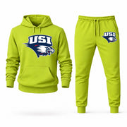 Southern Indiana hoodie joggers set — Lime Green