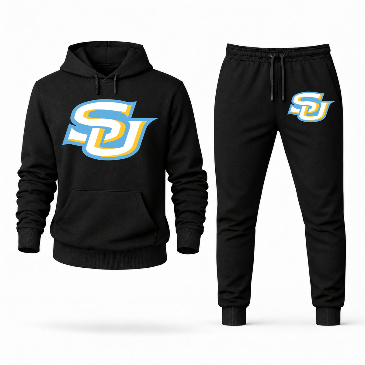 Southern University hoodie joggers set — Black