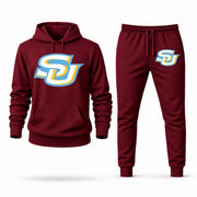 Southern University hoodie joggers set — Burgundy