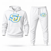 Southern University hoodie joggers set — White