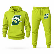 Stetson hoodie joggers set — Lime Green