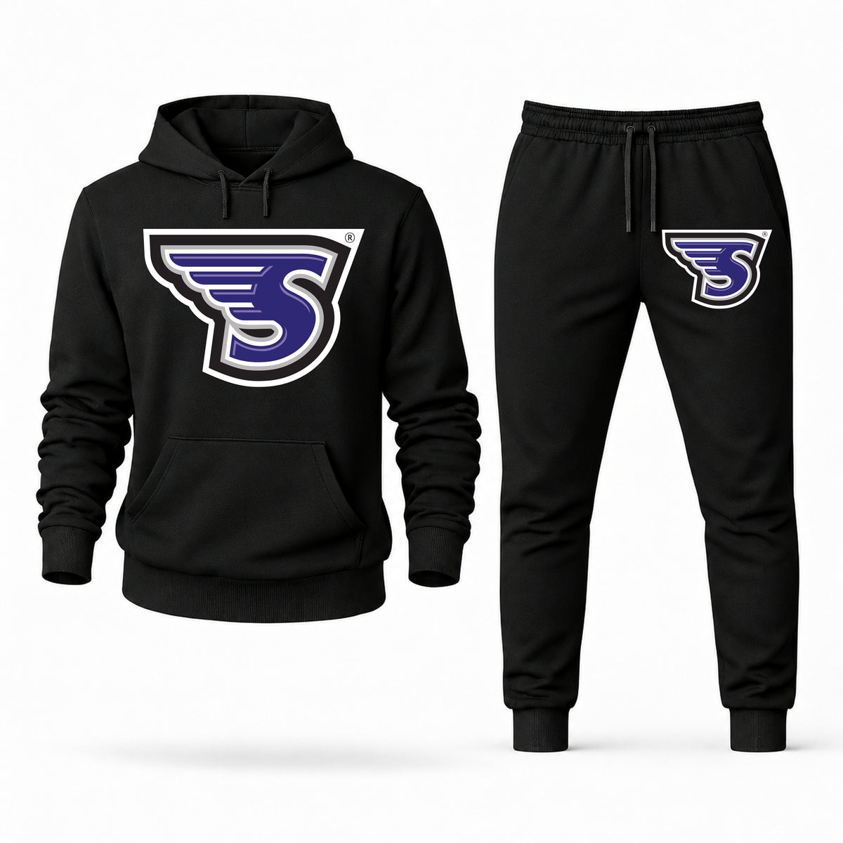 Stonehill hoodie joggers set — Black