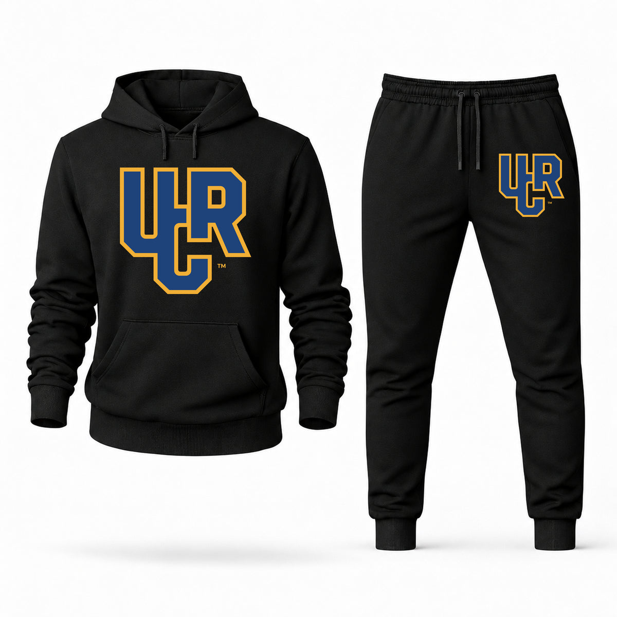 UC Riverside hoodie joggers set — Black