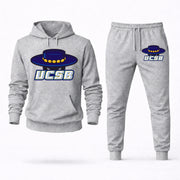 UC Santa Barbara hoodie joggers set — Grey
