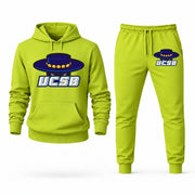 UC Santa Barbara hoodie joggers set — Lime Green