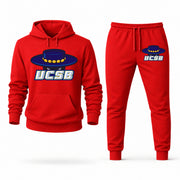UC Santa Barbara hoodie joggers set — Red
