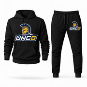 UNC Greensboro hoodie joggers set — Black