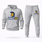 UNC Greensboro hoodie joggers set — Grey