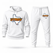 UT Rio Grande Valley hoodie joggers set — White