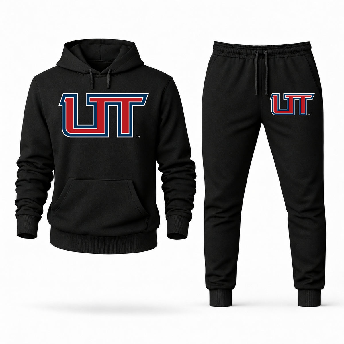 Utah Tech hoodie joggers set — Black