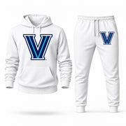 Villanova hoodie joggers set — White