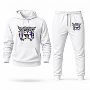 Weber State hoodie joggers set — White