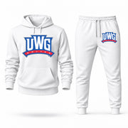 West Georgia hoodie joggers set — White