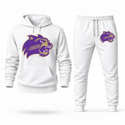 Western Carolina hoodie joggers set — White