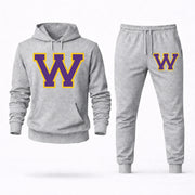 Western Illinois hoodie joggers set — Grey