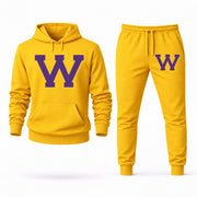 Western Illinois hoodie joggers set — Yellow