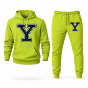 Yale hoodie joggers set — Lime Green
