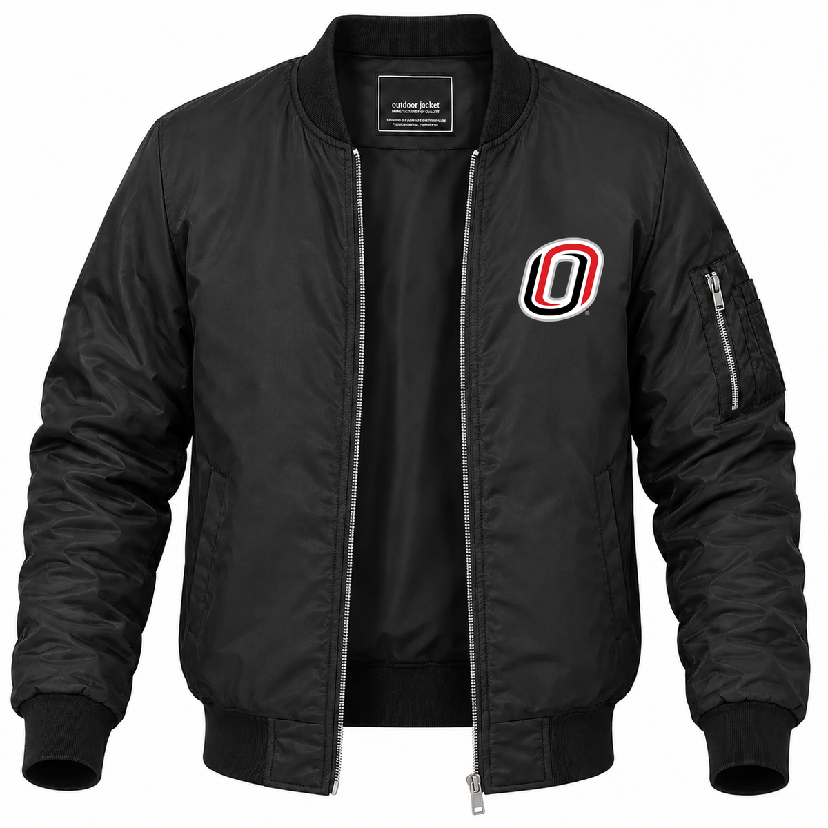 Men's Omaha Bomber Jacket | Color: Black | Front