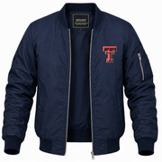 Men's Texas Tech Bomber Jacket | Color: Navy | Front