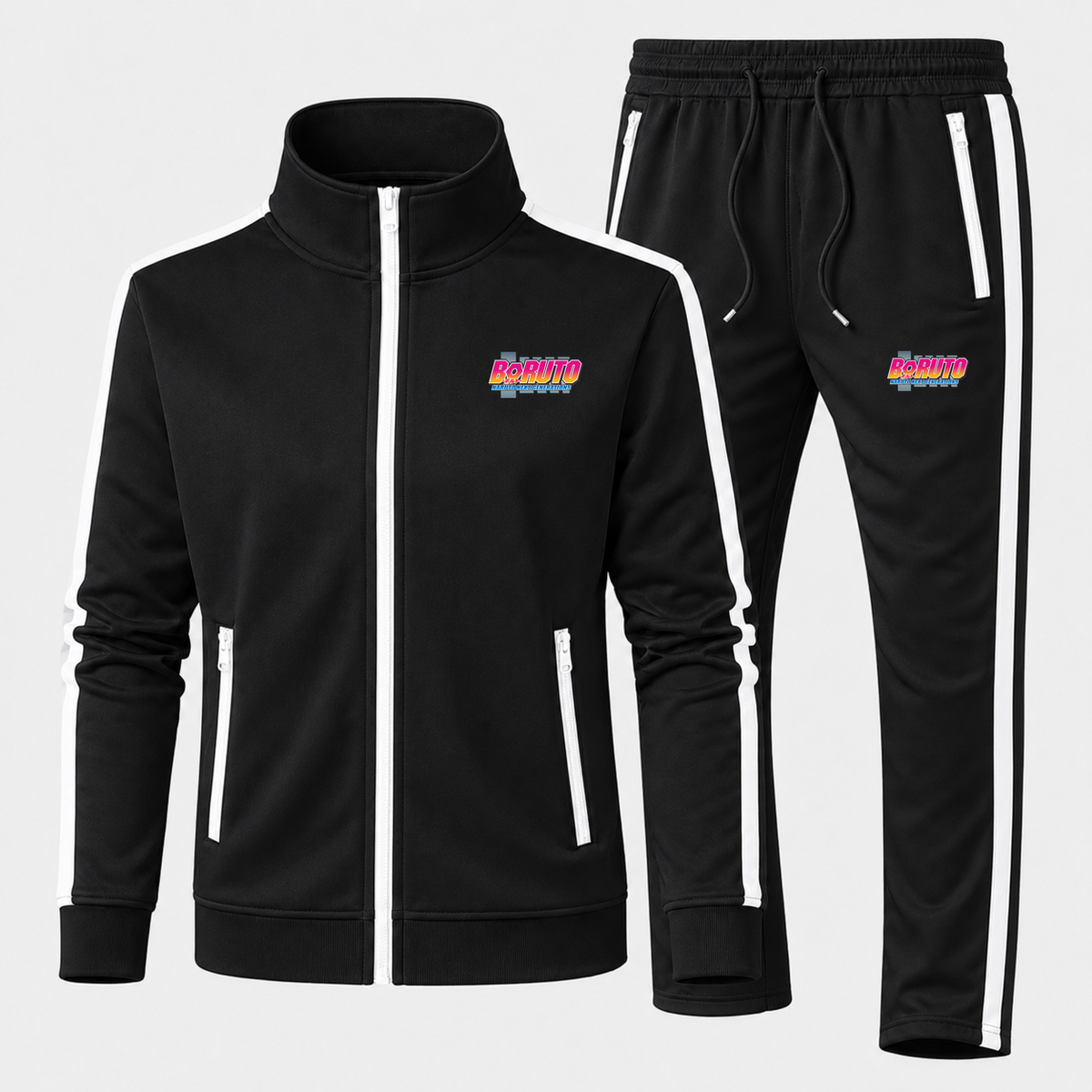 Boruto men's tracksuit — Black