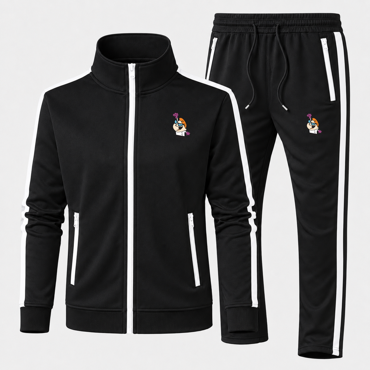 Dexters Laboratory men's tracksuit — Black