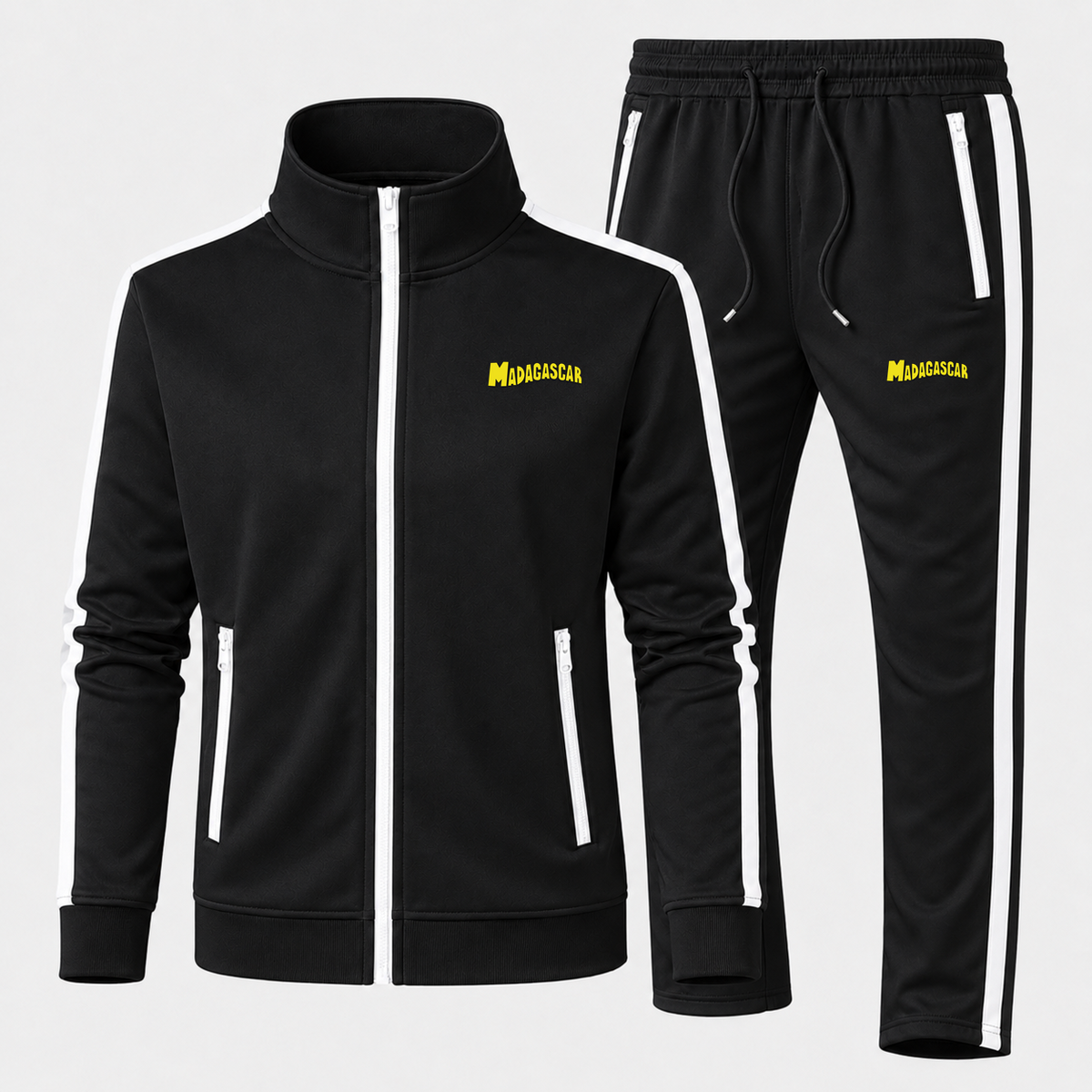 Madagascar men's tracksuit — Black