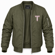 Men's Troy Bomber Jacket | Color: Army Green | Front
