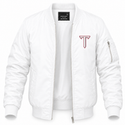 Men's Troy Bomber Jacket | Color: White | Front