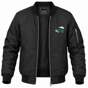 Men's Tulane Bomber Jacket | Color: Black | Front